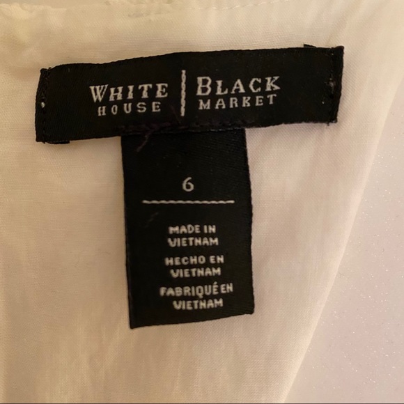 White House black Market white lace dress sz 6 - Picture 6 of 8